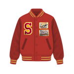 FWCC. Vintage Screwston Black Cats High School Letterman Jacket