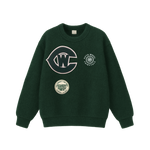 FWCC. Vintage West Cathedral Monarch Royals  High School Crewneck Sweater